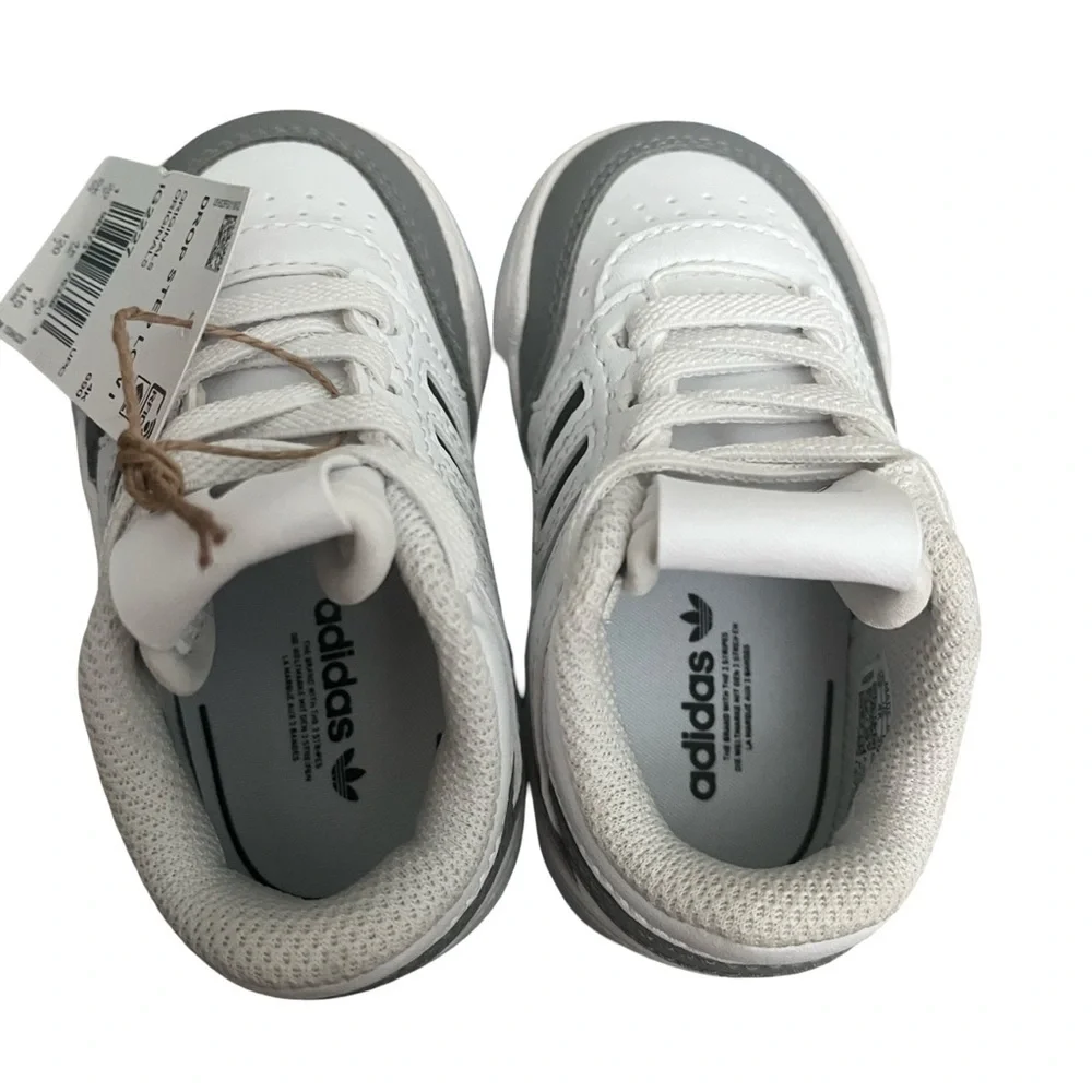 Adidas Drop Step Low I Gray and White Toddler Size 5K. NWT. Comes with Box. - Picture 3 of 8